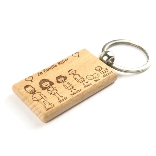 Porte-Clé Personnalisé en bois
